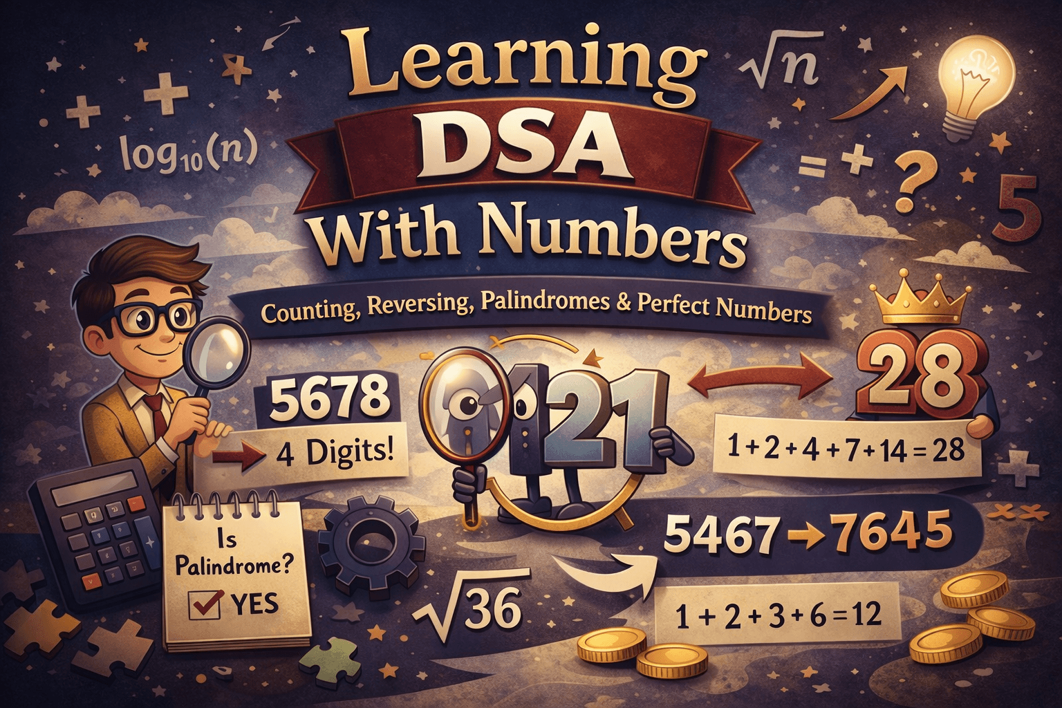 Learning DSA With Numbers